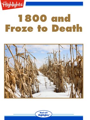 cover image of 1800 and Froze to Death